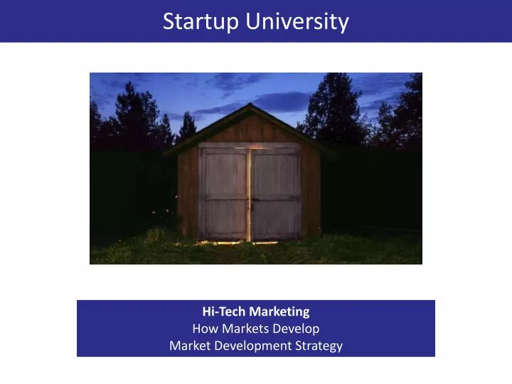 startup university