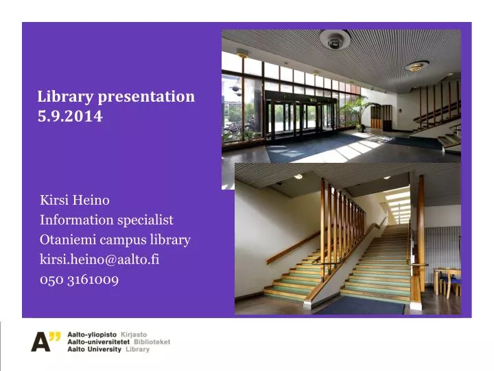 library presentation 5 9 2014