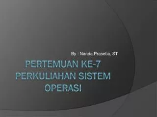 by nanda prasetia st