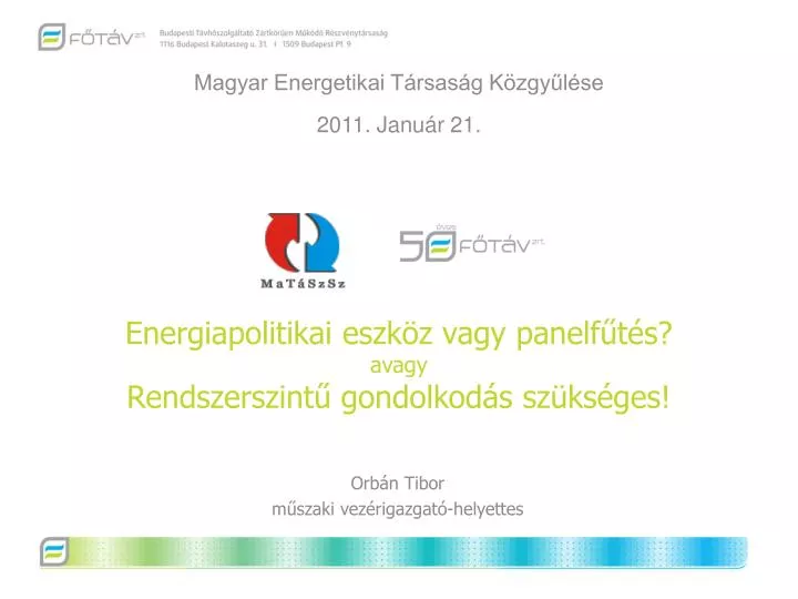 magyar energetikai t rsas g k zgy l se 2011 janu r 21