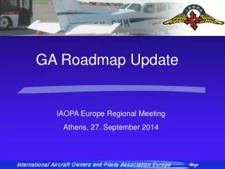 IAOPA Europe Regional Meeting Athens, 27. September 2014