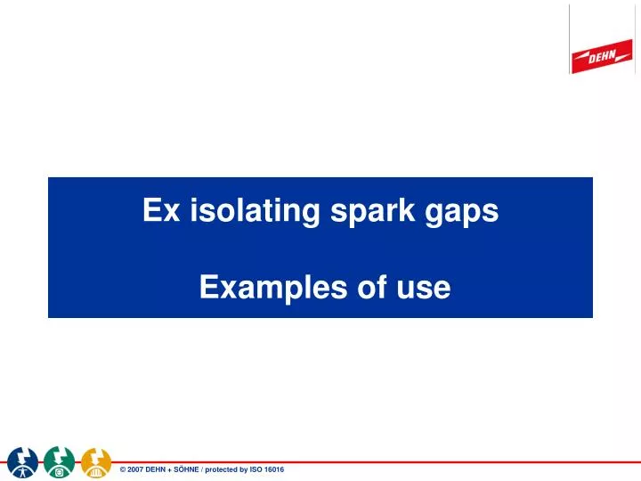 ex isolating spark gaps examples of use