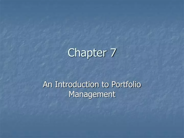 chapter 7