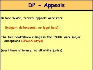 DP - Appeals