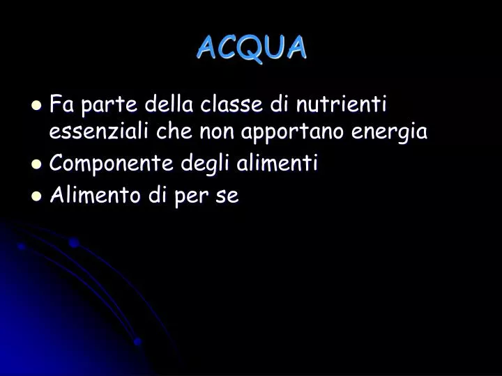 acqua