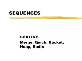 SEQUENCES