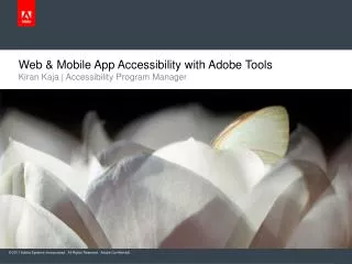 Web &amp; Mobile App Accessibility with Adobe Tools