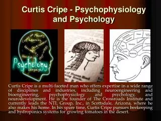 Curtis Cripe - Psychophysiology and Psychology