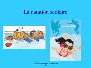 la natation scolaire