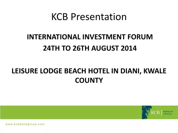 kcb presentation