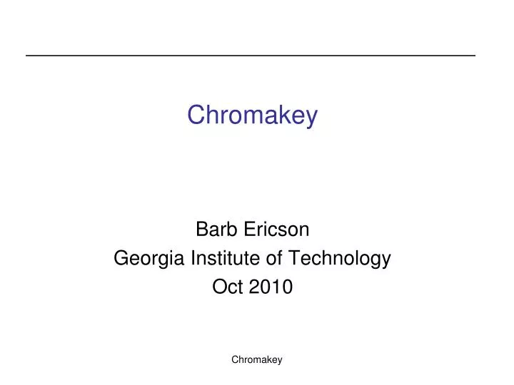 chromakey