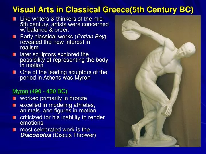 visual arts in classical greece 5th century bc