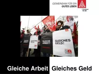 gleiche arbeit gleiches geld