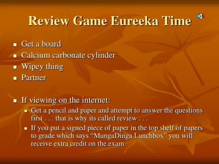 review game eureeka time