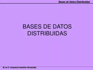 bases de datos distribuidas