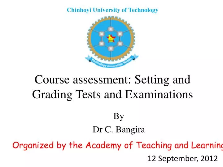 course assessment setting and g rading tests and examinations