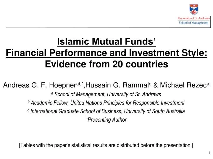 islamic mutual funds financial performance and investment style evidence from 20 countries