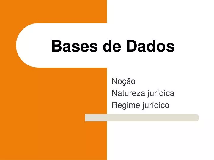 bases de dados