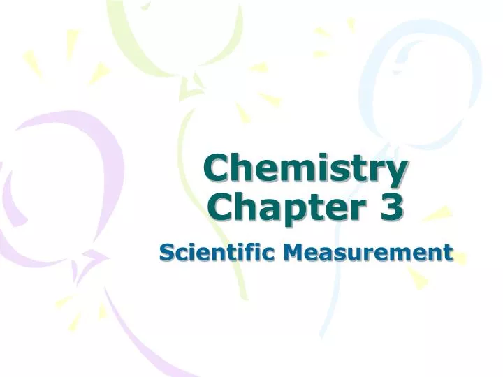 chemistry chapter 3