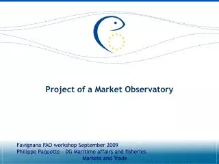 Project of a Market Observatory