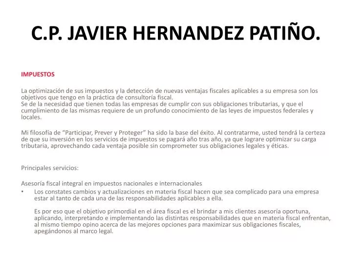 c p javier hernandez pati o