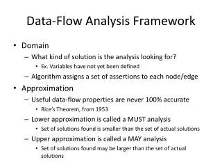 Data-Flow Analysis Framework