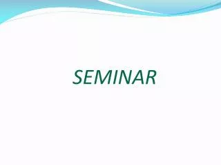 SEMINAR