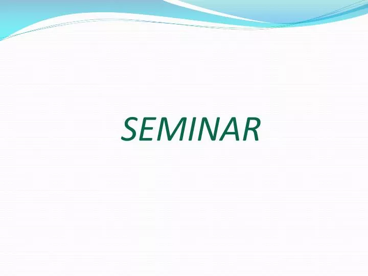 seminar