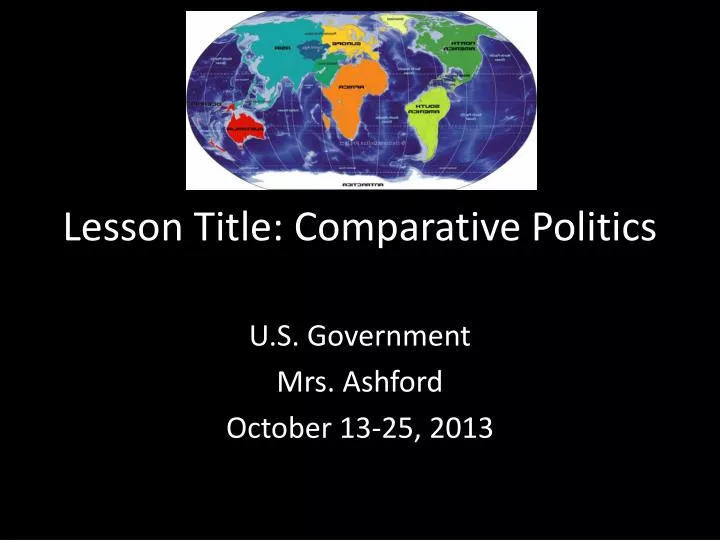 lesson title comparative politics