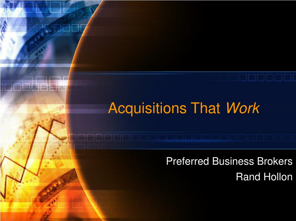 PPT - Maximizing Acquisition Success: Strategies for Buyers and Sellers ...