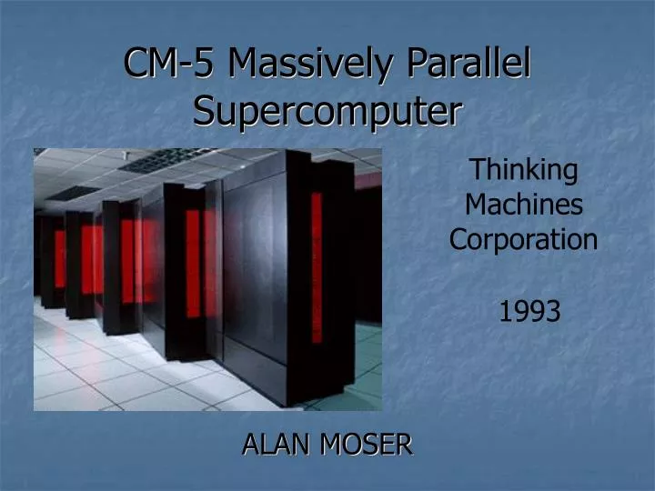 cm 5 massively parallel supercomputer