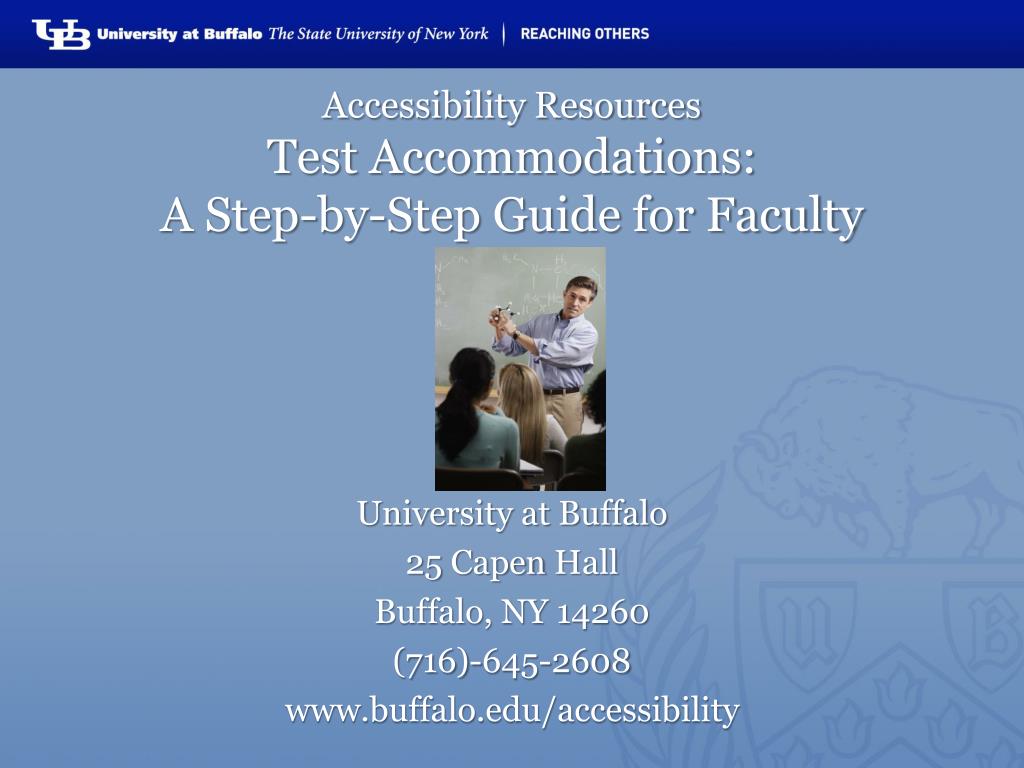 PPT - Step-by-Step Guide for Faculty on Testing Accommodations at the ...