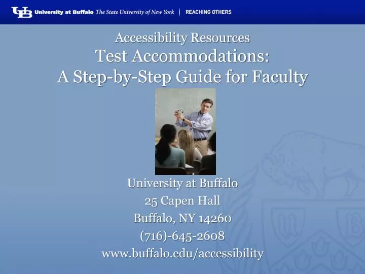 accessibility resources test accommodations a step by step guide for faculty