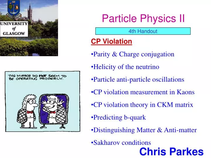 particle physics ii