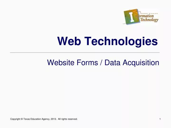 web technologies