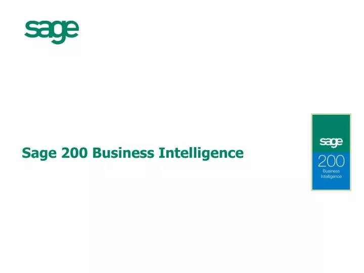 sage 200 business intelligence