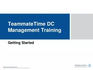 TeammateTime DC Management Training