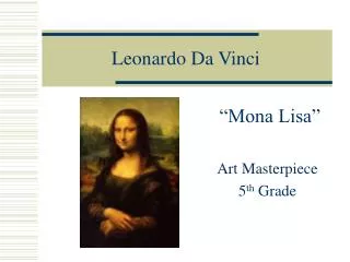 Leonardo Da Vinci