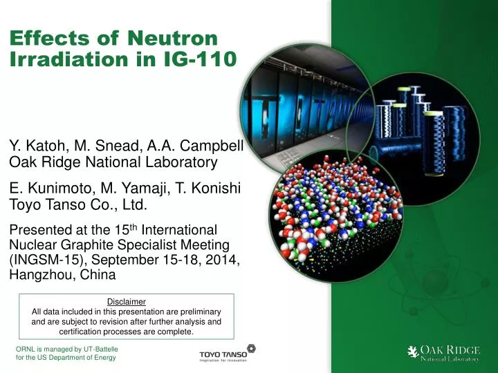 effects of neutron irradiation in ig 110