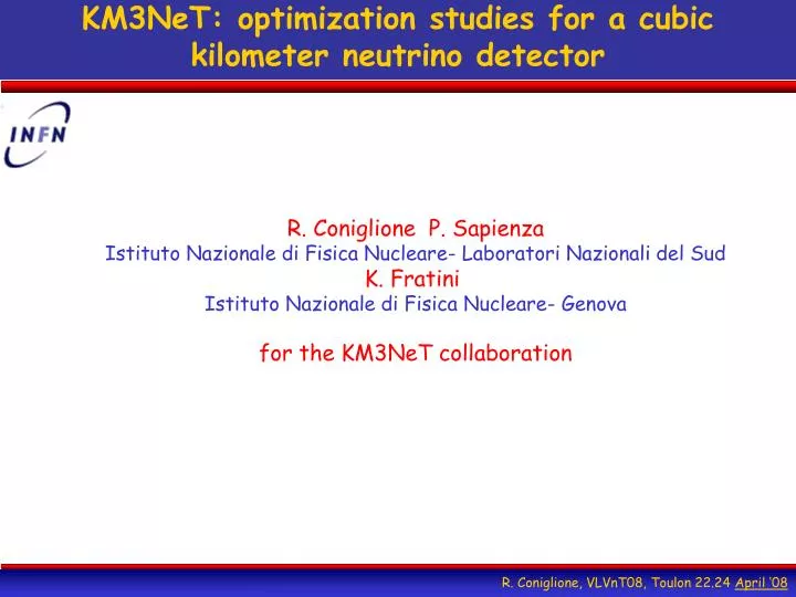 km3net optimization studies for a cubic kilometer neutrino detector