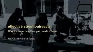 effective street outreach