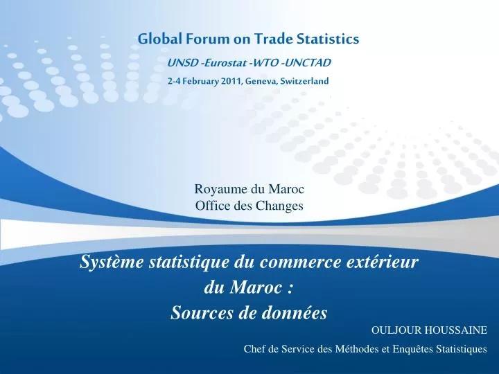 global forum on trade statistics unsd eurostat wto unctad 2 4 february 2011 geneva switzerland