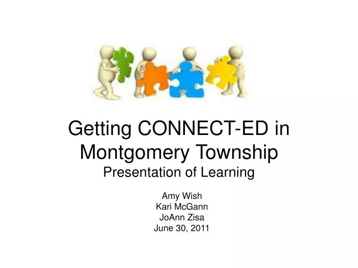 getting connect ed in montgomery township presentation of learning