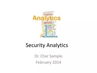 Security Analytics