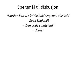 sp rsm l til diskusjon