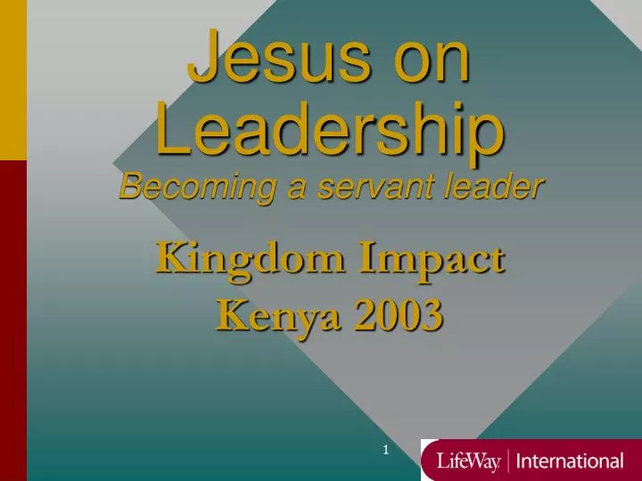 jesus on leadership becoming a servant leader