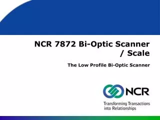 NCR 7872 Bi-Optic Scanner / Scale