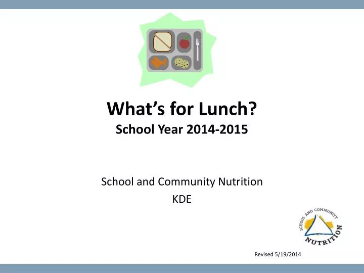 what s for lunch school year 2014 2015
