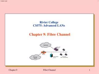 Rivier College CS575: Advanced LANs Chapter 9: Fibre Channel