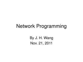 network programming